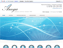 Tablet Screenshot of fontaneriaarcega.com